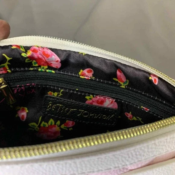 Betsy Johnson Zanza Faux Leather QuiltedCrossbody/Wristlet Purse - Picture 5 of 9